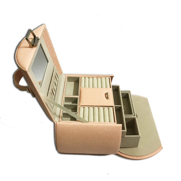 Stand up jewelry box with mirror