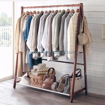Wooden Hanging Clothes Display  Rack