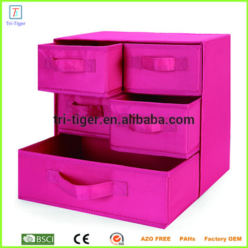 Foldable Storage Cubes Fabric Drawer Baskets Bins Set Closet Organizer