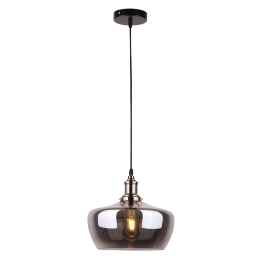 Post Modern Gray Glass Shade Indoor Hanging Lamp
