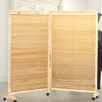 Office screen simple living room folding screen fashion mobile solid wood screen partition