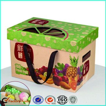 Recycled Fruite brown kraft paper Cardboard Box