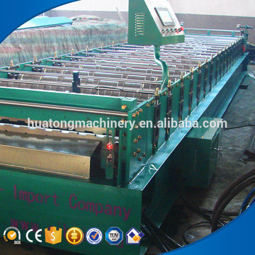 1008/1000 hydraulic color steel r panel cold roll forming machine