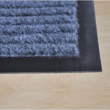 Ribbed commercial carpet with PVC backing for exhibition