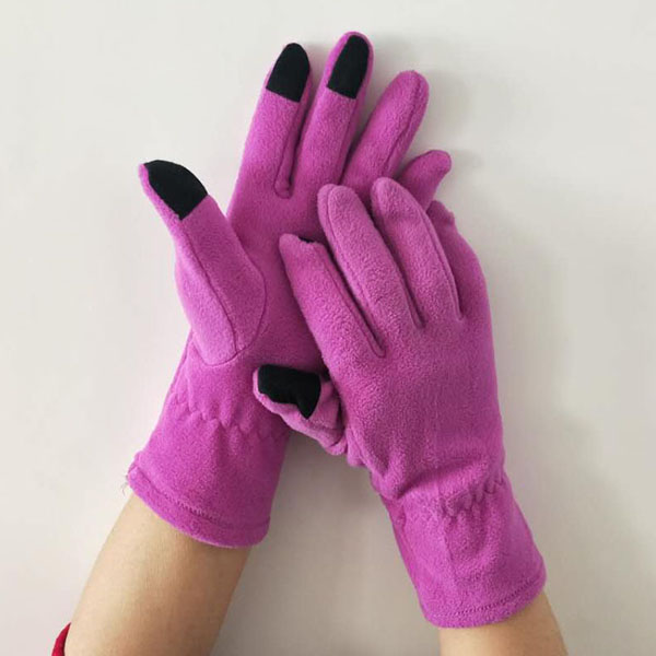 Touch Screen Fleece Gloves For Ladies