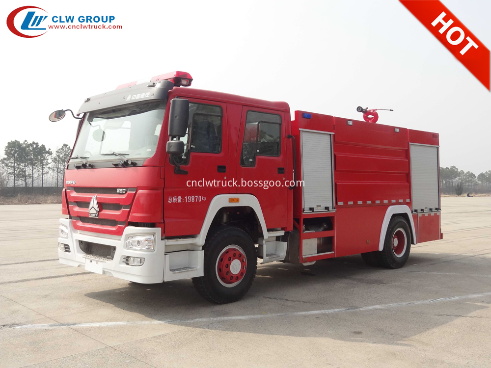 sino howo fire fighting truck