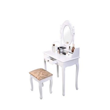 High quality  modern white cheap wooden dressing table design