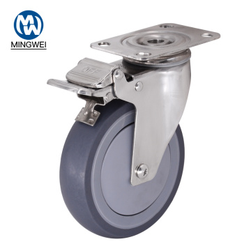 Stainless Steel 5 Inch Caster With Brake