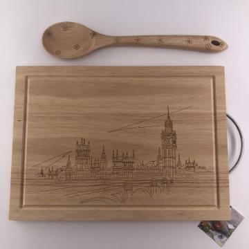 Personalized wooden cutting board