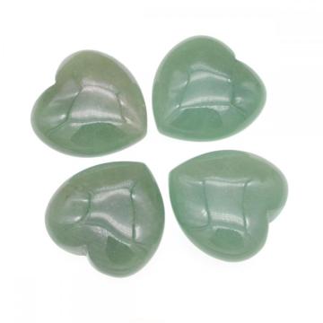40X40X20MM Natural Green Aventurine Heart  for women Chakra healing Jewelry without hole