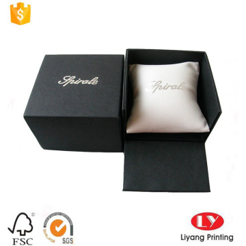 Black watch cardboard box with PU pillow
