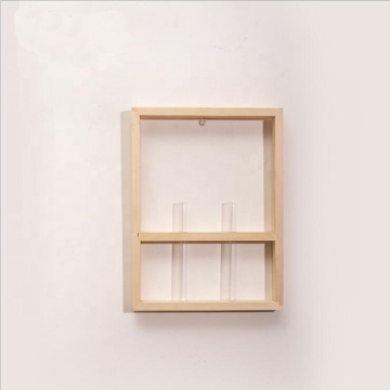 Custom Floating Test Cube Wood Wall Shelf Living Room