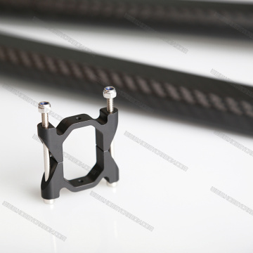 black anodized aluminum square tube clamp hobbycarbon