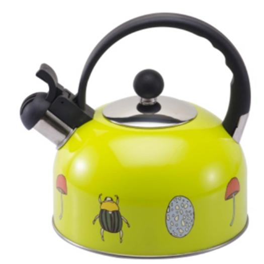 1.5L color painting Teakettle yellow color