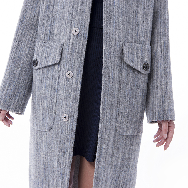 Fashion cashmere wool coat front