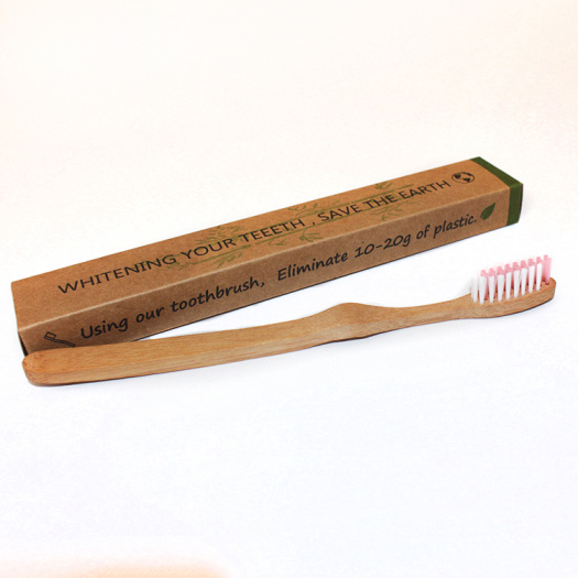 Green Packaged Bamboo Toothbrush