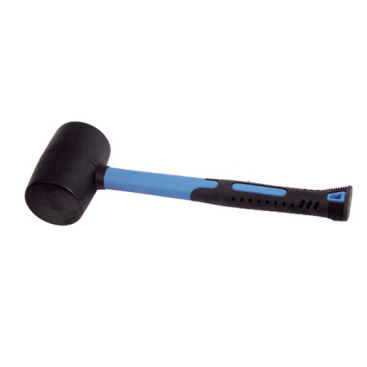 Black rubber hammer with fiberglass handle 32oz