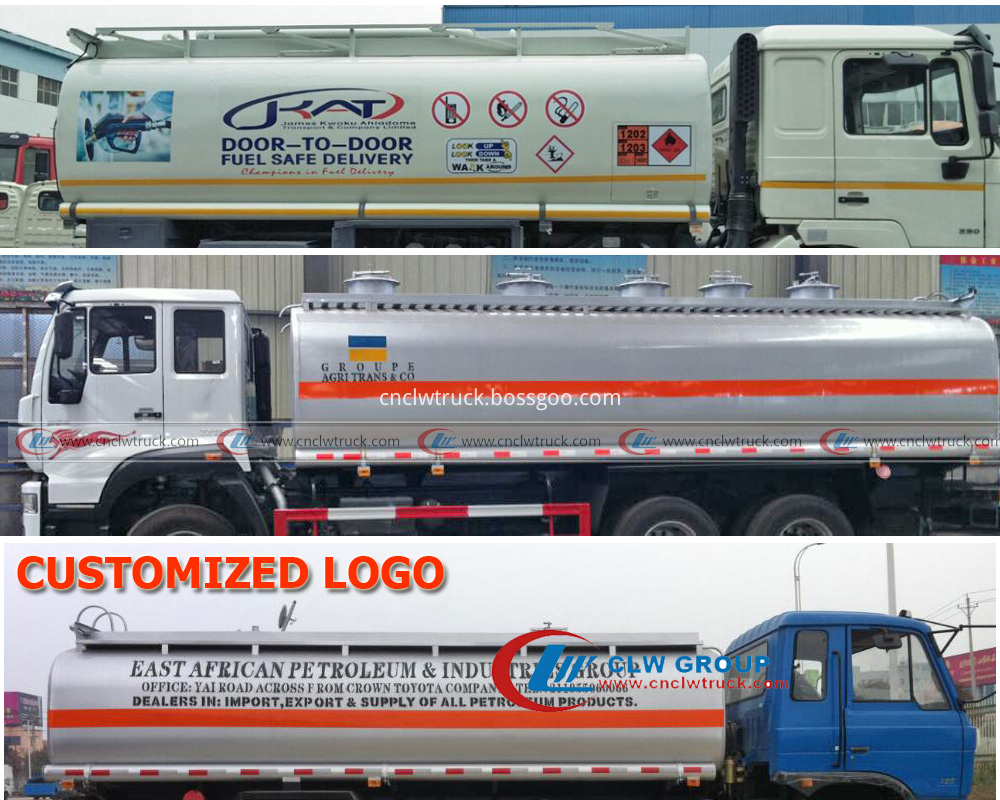 fuel tank truck customized logo