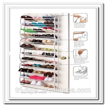 36 Pair Over The Door Hanging Shelf Shoe Rack Storage Stand Organiser Holder Hoo