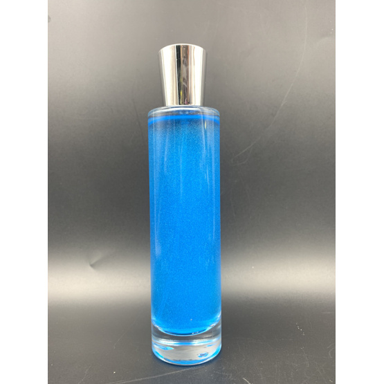 100ml elegant cylindrical empty glass perfume bottle