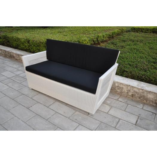 4pcs aluminm base PE rattan weaving stylish sofa