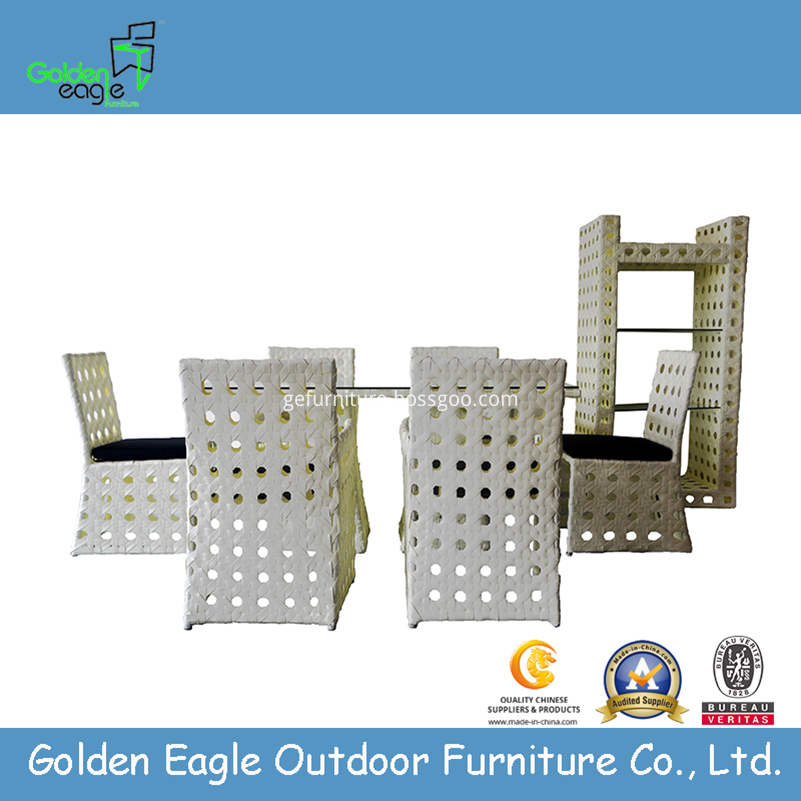 Outdoor PE rattan dining set