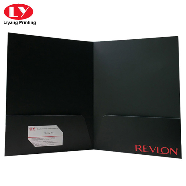 UV A4 paper document folder with card slot