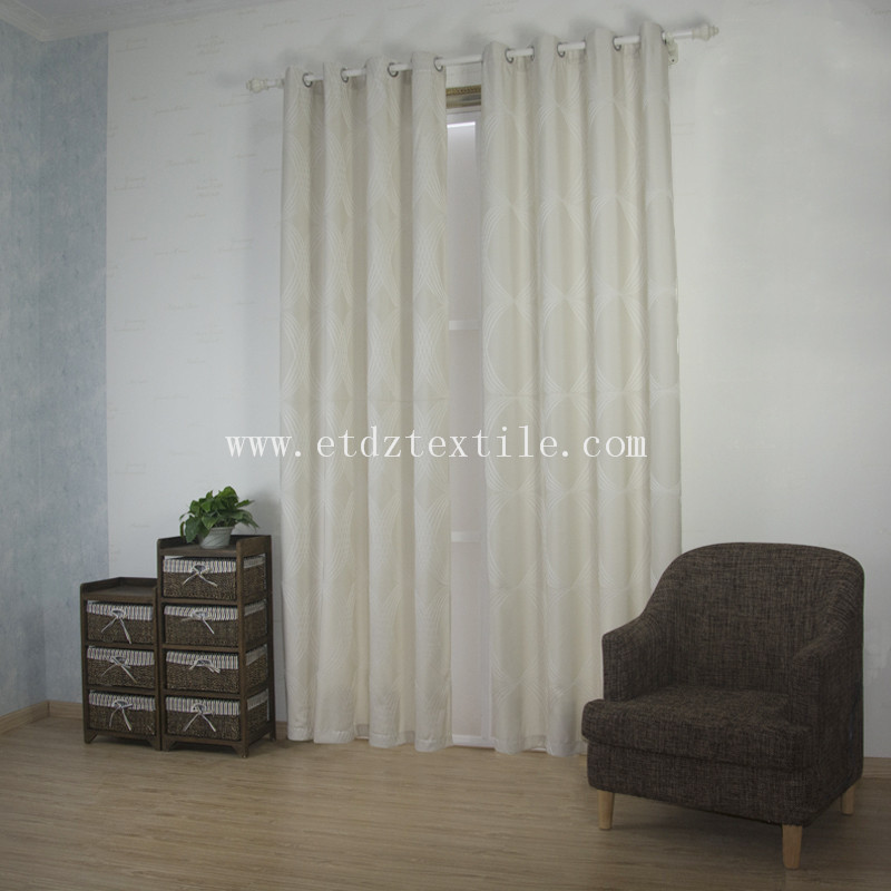 European Popular Yarn Dyed Curtain Fabric WZQ202 Ivroy