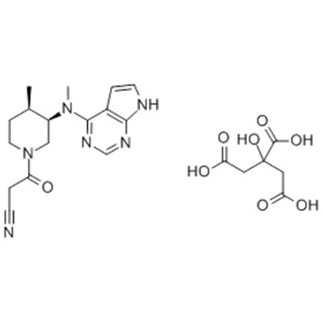 1-Piperidinepropanenitrile, 4-methyl-3-(methyl-7H-pyrrolo[2,3-d]pyrimidin-4-ylamino)-β-oxo-,( 57193699,3R,4R)-, 2-hydroxy-1,2,3-propanetricarboxylate (1:1) CAS 540737-29-9