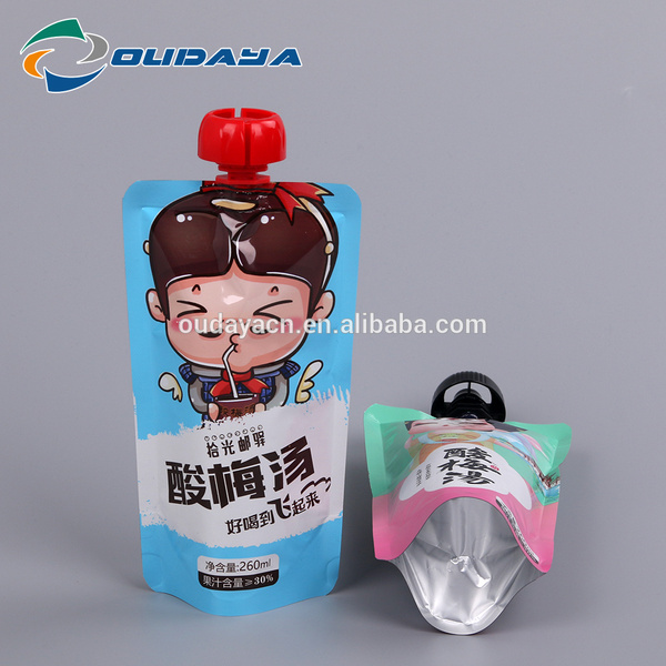 Pouch Food Packaging Special Shape plum soup packaging