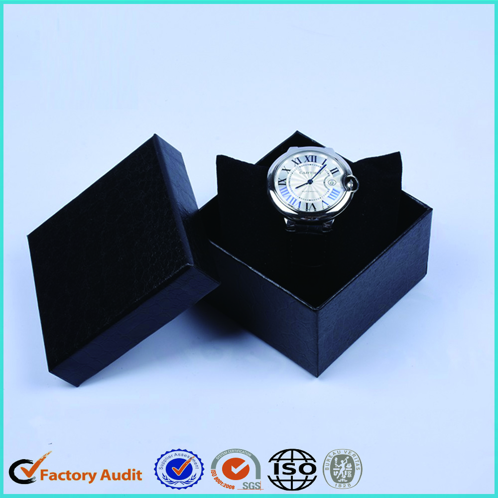 Luxury Black Watch Paper Box With Pillow Case