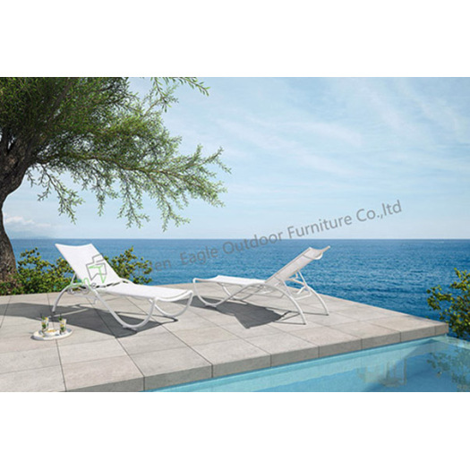Outdoor Aluminium White wonderful Lounge Chair