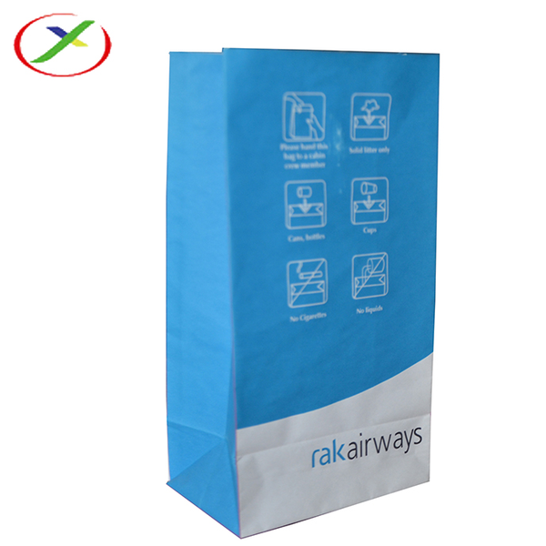 white kraft paper  airsickness bag