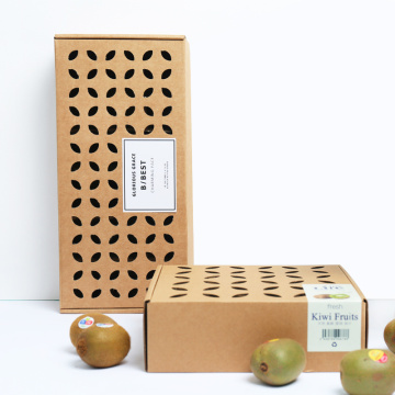 Brown Kraft Fruit Hollow Out Packaging Box