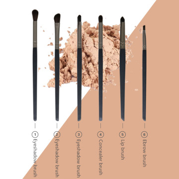 6 Pieces Eye Makeup Cosmetics Brush Set Kit