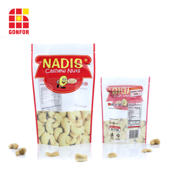 Nadis Cashew Nuts Packaging Bag Stand Up Zipper Bag