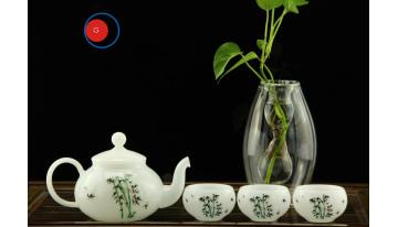 Hot Sale Milk Glass Teaware of Chinese Style