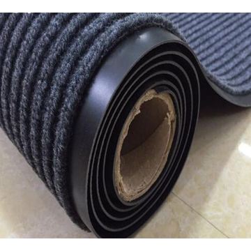 PVC backing waterproof anti-slip double stripe carpet mat
