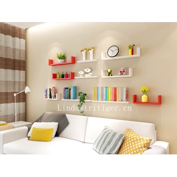 Eco-friendly set of 3 piece floating wall shelf ledge
