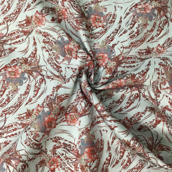 Green Knit jacquard Textile Polyester Fabric