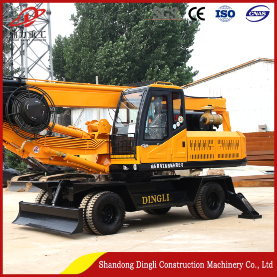 Wheeled 20M Miniature Pile Drilling Rig