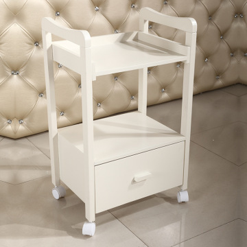 Salon Furniture solid wood Trolley with drawer
