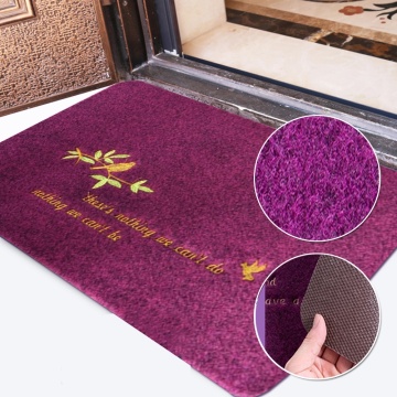 Polyester easy to clean embroidery door mat