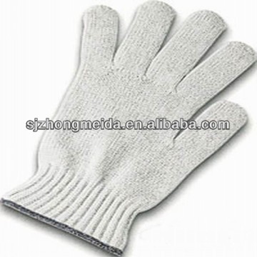 cotton knitted gloves white color