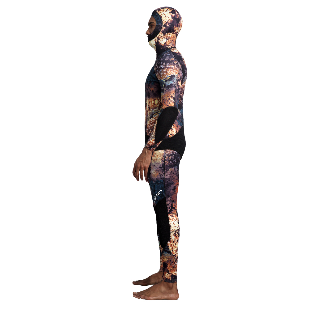 Two Pieces Hooded Spearfishing Wetsuit