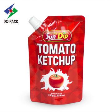 Stand up pouch with spout for tomato ketchup