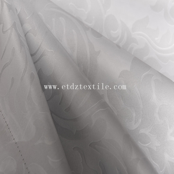 Embossed blackout curtain fabric