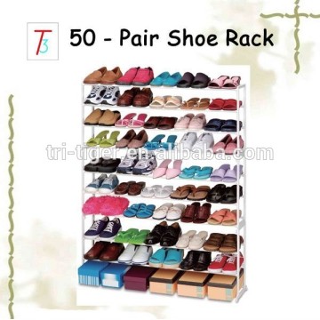 50 pairs wrought iron shoe rack