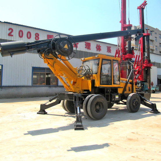 Two-wheel Drive Tractor Small Drilling Rig Machine
