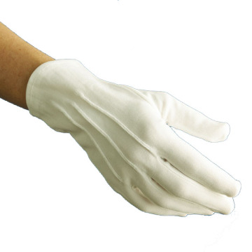 Military Parade White Nylon Gloves